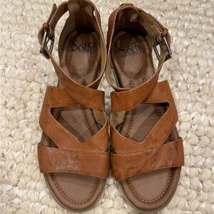 Sofft Brown Leather Sandal 8.5